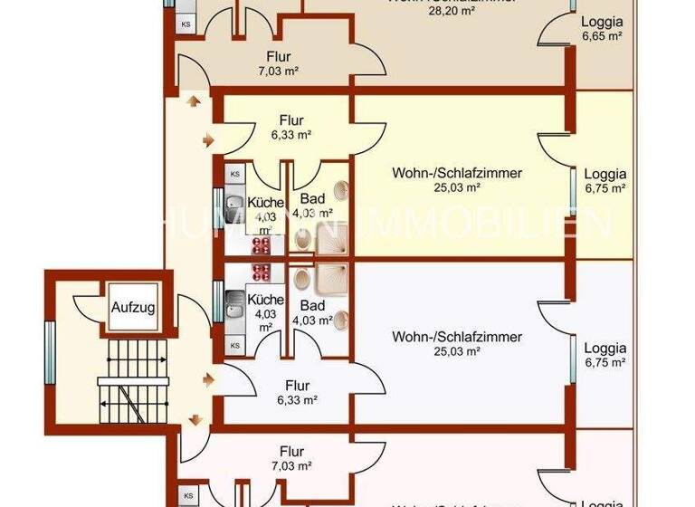 Studio zum Kauf 58.000 € 1 Zimmer 42,8 m² Heppens Wilhelmshaven / Heppens 26384