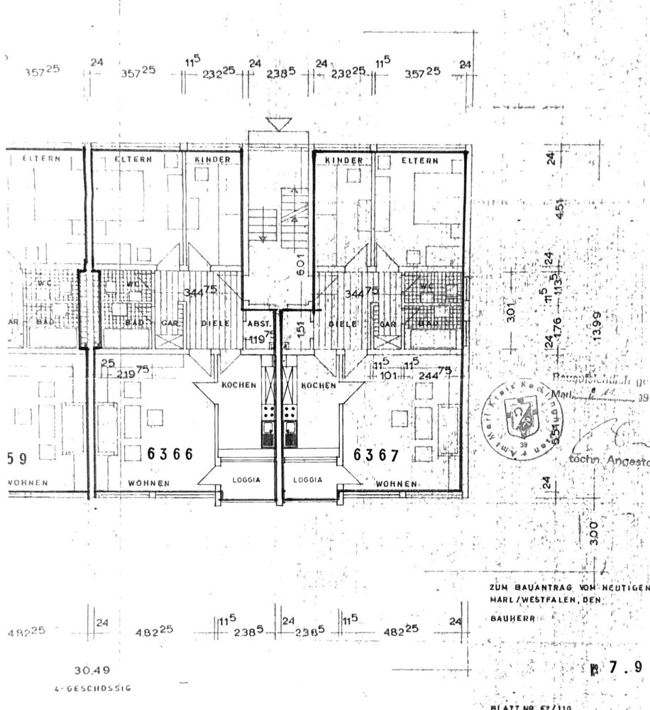 Wohnung zum Kauf 129.000 € 3,5 Zimmer 83 m²<br/>Wohnfläche 3.<br/>Geschoss Drewer - Nord Marl 45770