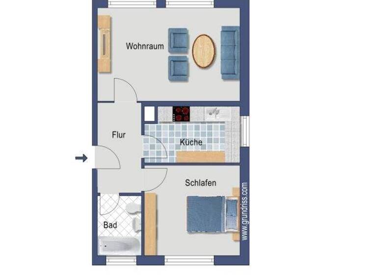 Wohnung zum Kauf provisionsfrei 166.200 € 2 Zimmer 55,6 m² 2. Geschoss An der Nesselburg 27 Mehlem Bonn 53179