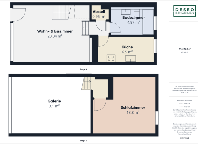 Wohnung zum Kauf 165.000 € 2 Zimmer 59 m² Bensheim 64625