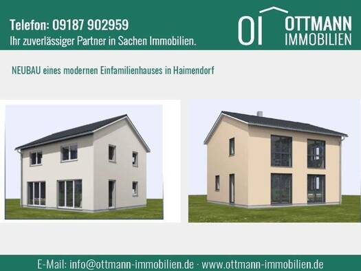 Einfamilienhaus zum Kauf - Erstbezug 599.000 € 5 Zimmer 140 m² 400 m² Grundstück Haimendorf Röthenbach an der Pegnitz 90552