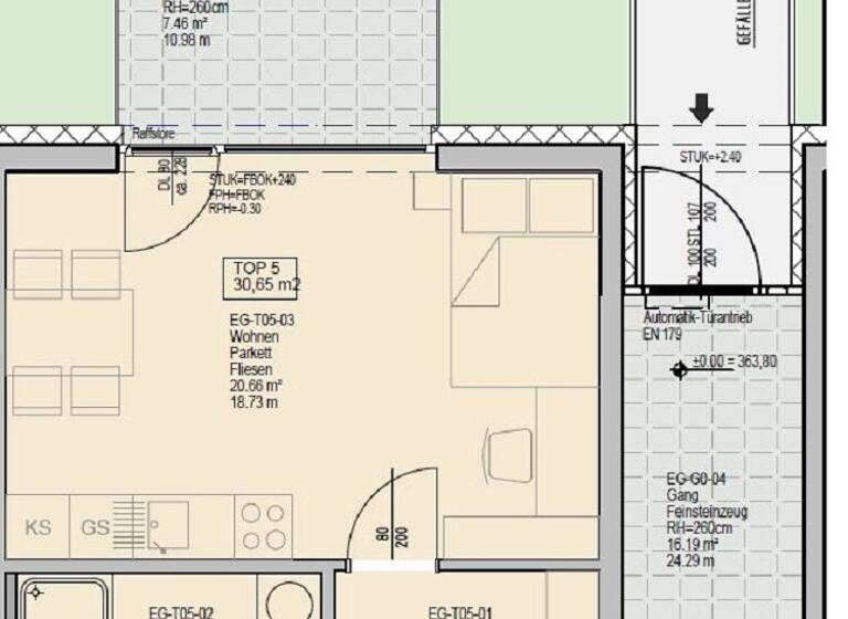 Studio zur Miete 469 € 1 Zimmer 31 m² EG frei ab 01.07.2026 Gallmeyergasse Eggenberg Graz 8020