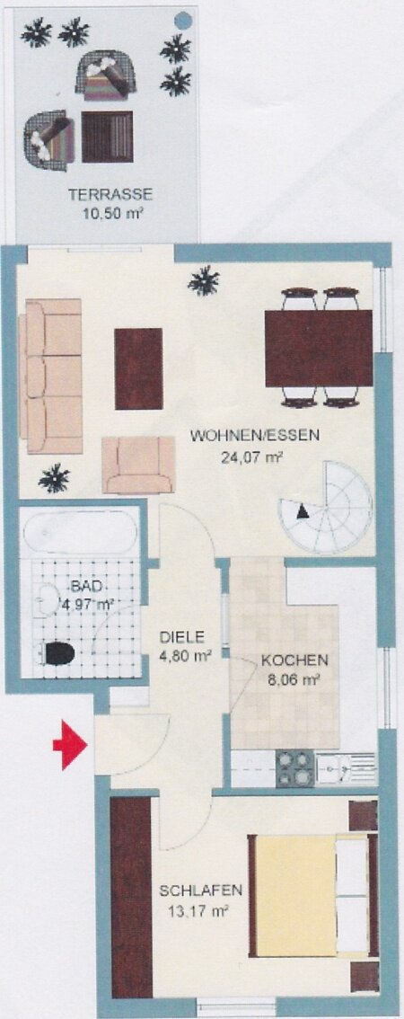 Wohnung zum Kauf 315.000 € 3 Zimmer 81 m²<br/>Wohnfläche Roßdorf Roßdorf 64380