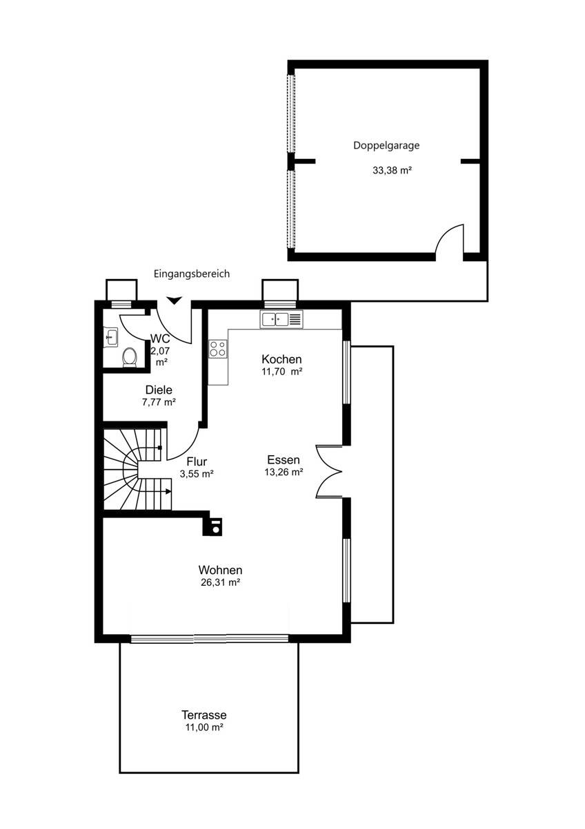 Doppelhaushälfte zum Kauf 5 Zimmer 209 m²<br/>Wohnfläche 391 m²<br/>Grundstück Bruckmühl / Thalham 83052