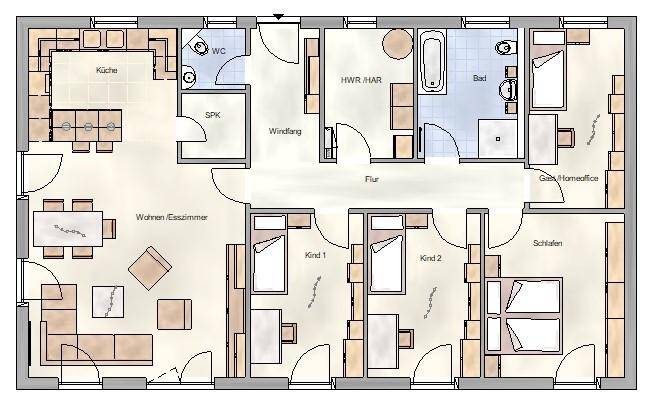 Immobilie in Breunigweiler - Schöner Familien-Bungalow - Keine Sorge, wir haben an alles gedacht - Qualität zum Top-Festpreis u. mit Sicherheit gebaut - Bild 4