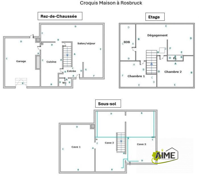 Haus zum Kauf provisionsfrei 173.500 € 5 Zimmer 105 m²<br/>Wohnfläche 518 m²<br/>Grundstück Sainte Marie-Hessellach ROSBRUCK 57800