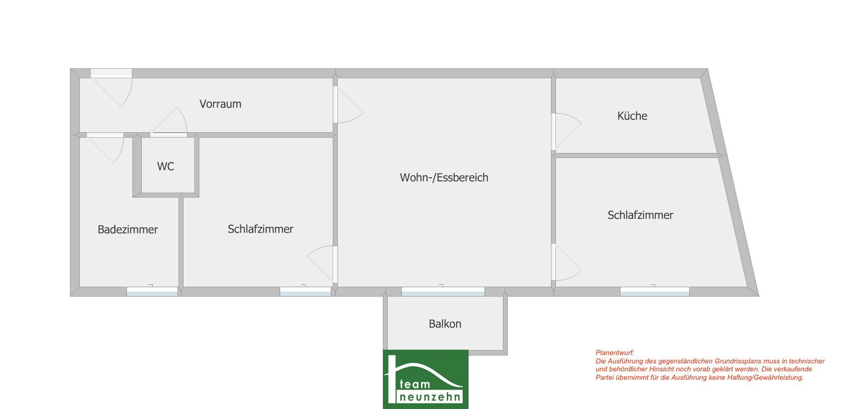 Wohnung zum Kauf 249.800 € 3 Zimmer 60,3 m²<br/>Wohnfläche 1.<br/>Geschoss Gymnasiumstraße 42 Wien 1180