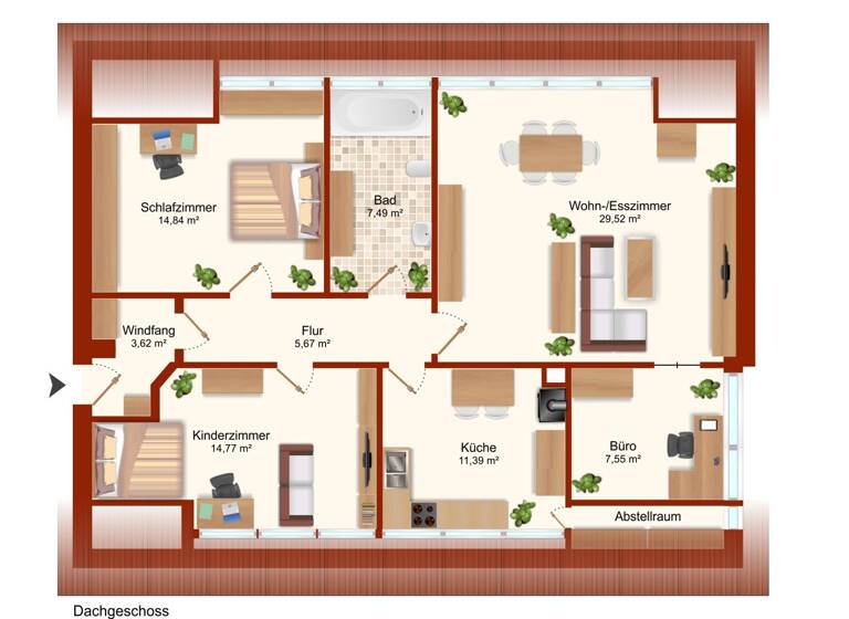 Wohnung zum Kauf 185.000 € 4 Zimmer 94,9 m² 2. Geschoss Achim 28832