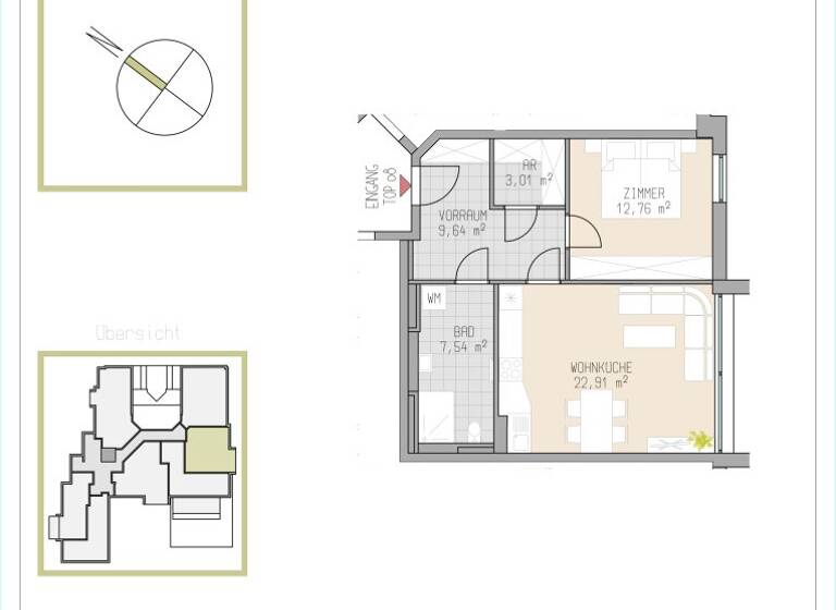 Wohnung zum Kauf 229.000 € 2 Zimmer 55,9 m² Hauptstraße Deutsch-Wagram 2232