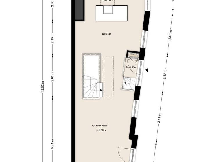 Haus zum Kauf 949.000 € 4 Zimmer 102 m² 80 m² Grundstück schiemanstraat 10 amsterdam 1013 MJ