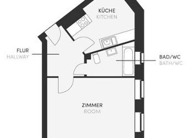 Studio zur Miete 605 € 1 Zimmer 40 m² EG Weißensee Berlin 13086