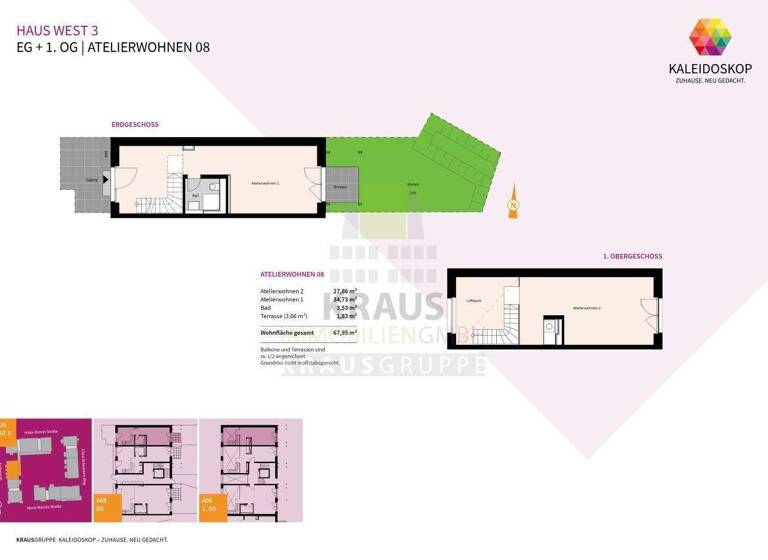 Maisonette zum Kauf provisionsfrei 429.000 € 68 m² EG Rohrbach Heidelberg 69126