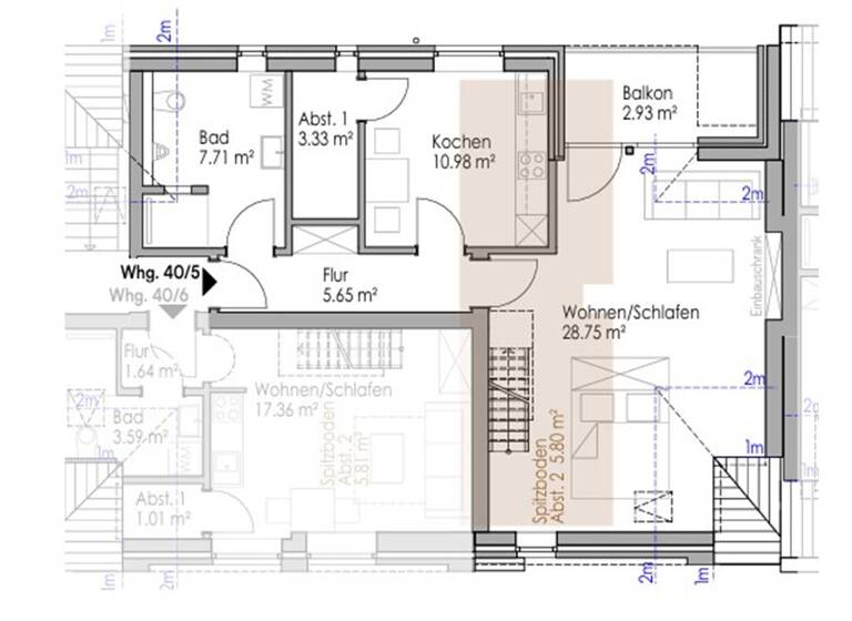 Maisonette zur Miete - Neubau 695 € 2 Zimmer 65 m²<br/>Wohnfläche 2.<br/>Geschoss Hage Hage 26524