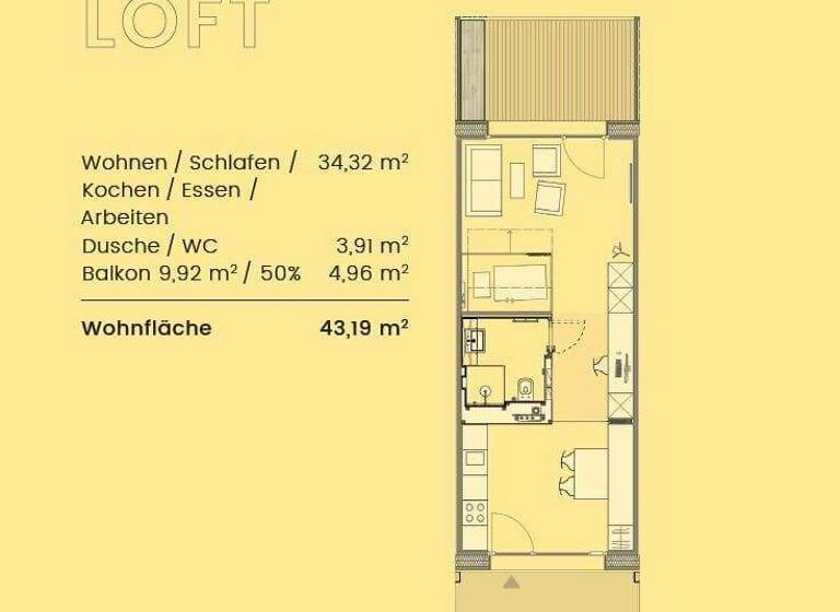 Studio zur Miete 690 € 1 Zimmer 43,2 m² Dinkelsbühl 91550