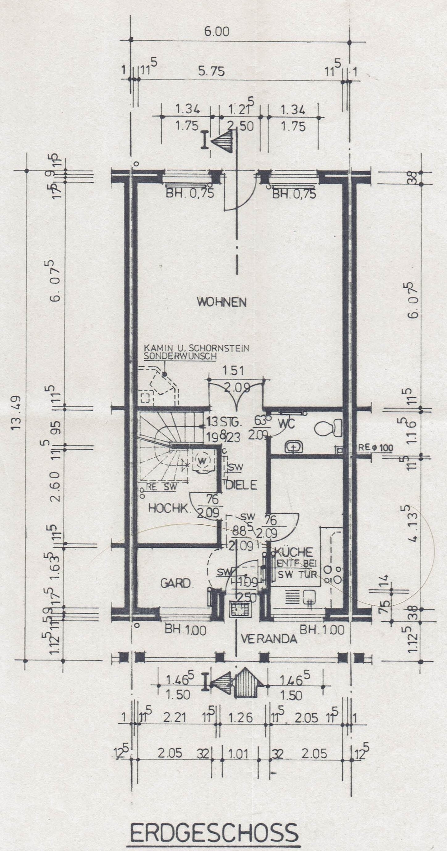 Reihenmittelhaus zum Kauf 254.000 € 4 Zimmer 110 m²<br/>Wohnfläche 171 m²<br/>Grundstück ab sofort<br/>Verfügbarkeit Hasport - Annenheide - Bezirk 1 Delmenhorst 27755