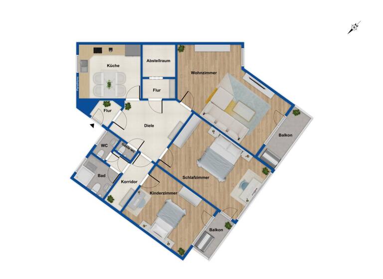 Wohnung zum Kauf 345.000 € 3 Zimmer 110,1 m² 4. Geschoss St Johannis Nürnberg 90408