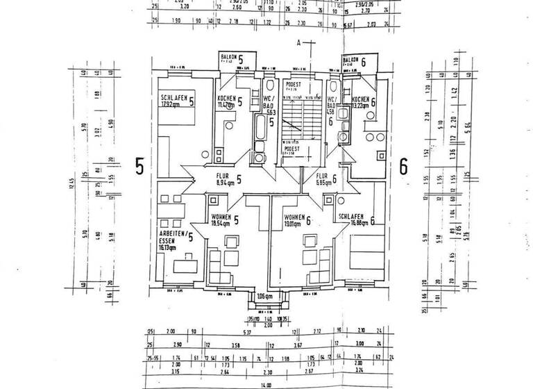 Wohnung zum Kauf 240.000 € 2 Zimmer 62 m² 2. Geschoss Oststadt Karlsruhe 76131