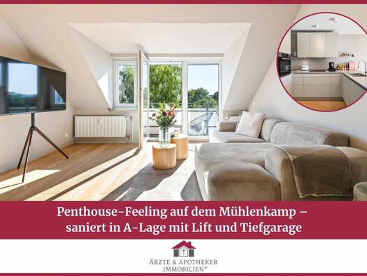 Wohnung zum Kauf 698.000 € 2 Zimmer 54 m² Winterhude Nord 22303