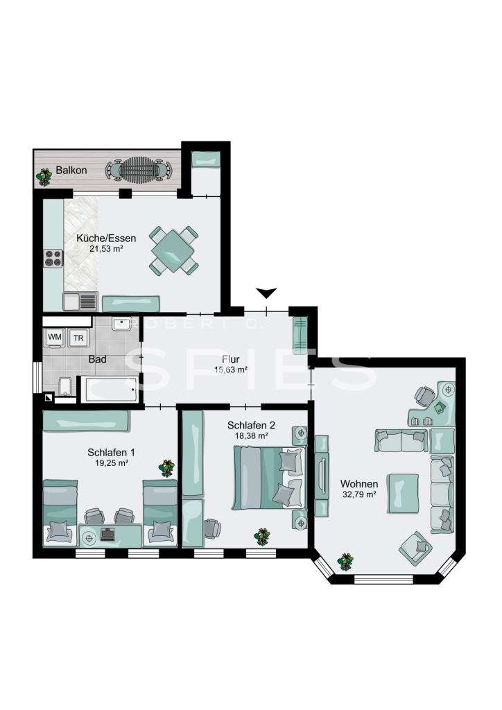 Wohnung zur Miete 870 € 3 Zimmer 117 m²<br/>Wohnfläche Vegesack Bremen 28757