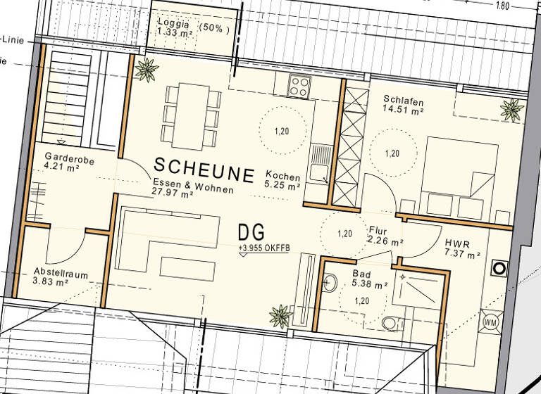Wohnung zum Kauf 218.000 € 2,5 Zimmer 68 m² Lachen-Speyerdorf Neustadt an der Weinstraße / Lachen 67435