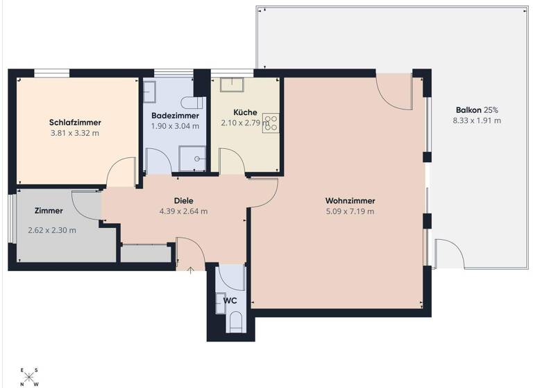 Wohnung zum Kauf 580.000 € 3 Zimmer 85 m² 1. Geschoss Schmargendorf Berlin 14195
