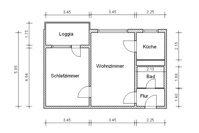 Wohnung zur Miete 342 € 2 Zimmer 50,3 m²<br/>Wohnfläche 9.<br/>Geschoss Salvador-Allende-Straße 7 Neustädter Platz Magdeburg, 9. Etage links Mitte 39126