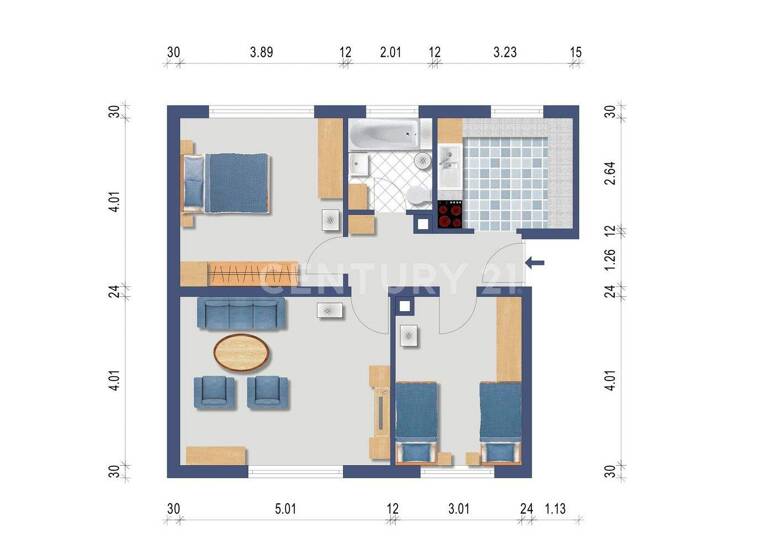 Wohnung zum Kauf 159.000 € 3 Zimmer 64 m² 1. Geschoss Allmendingen 89604