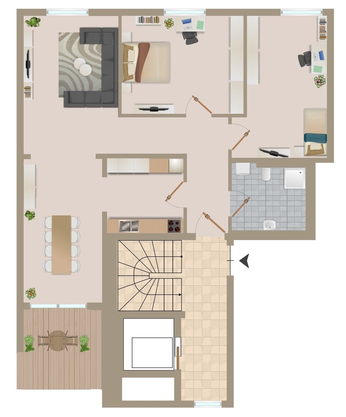 Wohnung zum Kauf provisionsfrei 680.000 € 4 Zimmer 80 m²<br/>Wohnfläche 1.<br/>Geschoss ab sofort<br/>Verfügbarkeit Heusteigviertel Stuttgart 70182