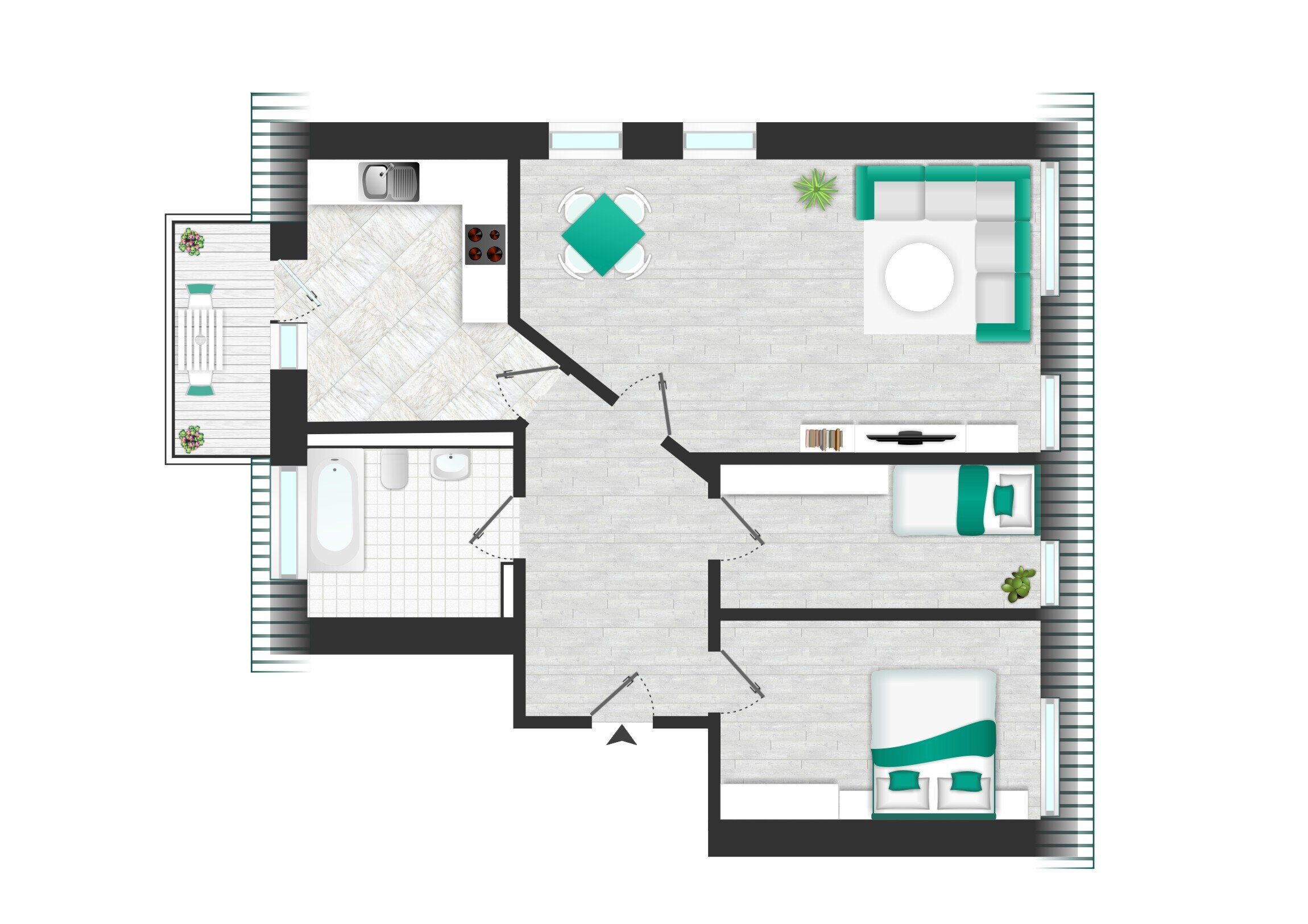 Wohnung zum Kauf 149.000 € 3 Zimmer 87 m²<br/>Wohnfläche 2.<br/>Geschoss Quedlinburg Quedlinburg 06484