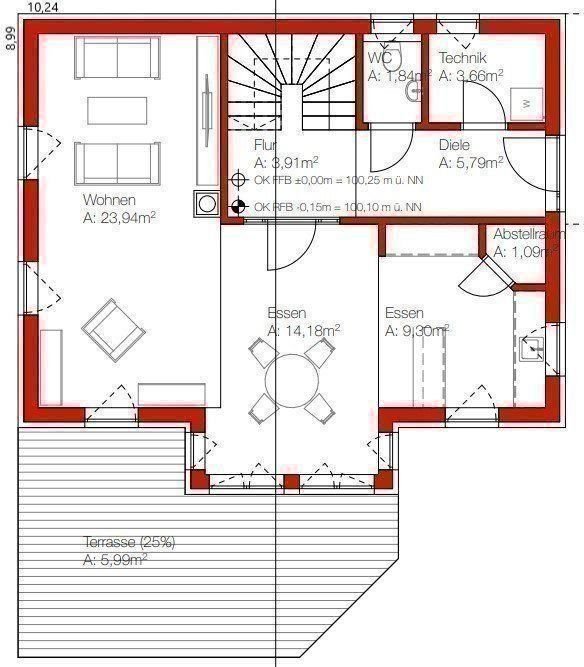 Einfamilienhaus zum Kauf provisionsfrei 334.000 € 5 Zimmer 125 m²<br/>Wohnfläche 801 m²<br/>Grundstück Sonnenbühl Burgweiler Ostrach 88356