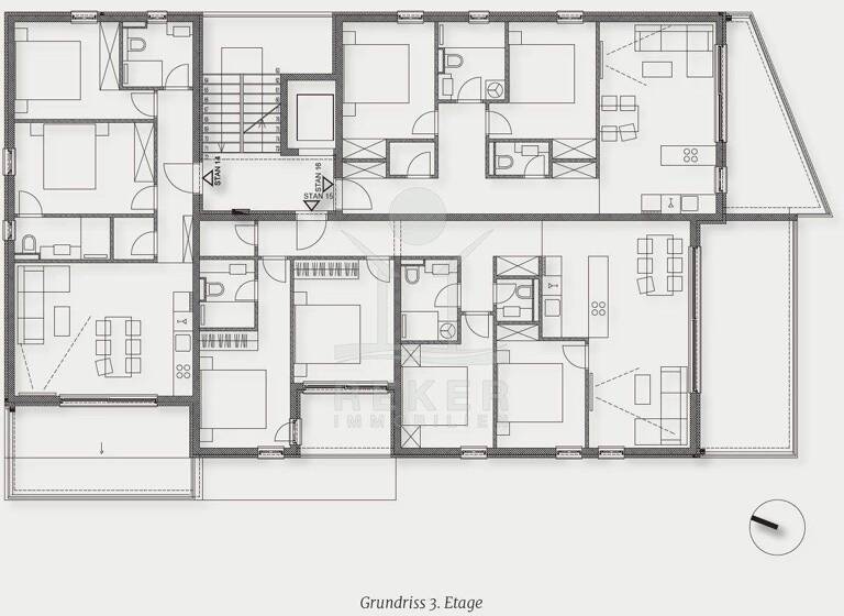 Penthouse zum Kauf - Erstbezug 369.306 € 3 Zimmer 153 m² 3. Geschoss Trogir 21220