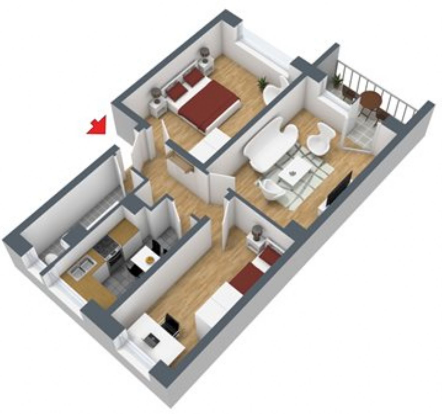 Wohnung zur Miete 309 € 3 Zimmer 58,2 m²<br/>Wohnfläche 3.<br/>Geschoss Albert-Keller-Straße 16 Merseburg Merseburg 06217