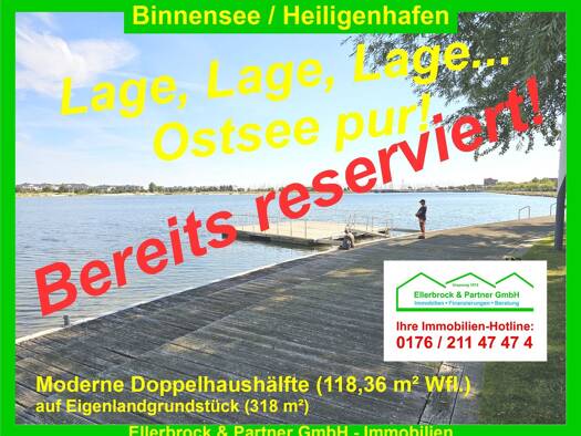 Doppelhaushälfte zum Kauf 469.000 € 3 Zimmer 118,4 m² 318 m² Grundstück frei ab 01.01.2027 Eichholzweg 6 b Heiligenhafen 23774