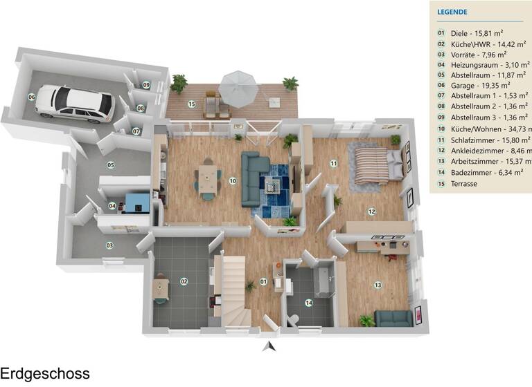 Einfamilienhaus zum Kauf 368.000 € 5 Zimmer 222 m² 800 m² Grundstück Embsen Achim 28832