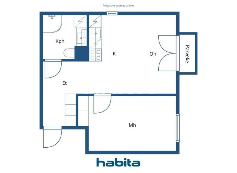 Studio zum Kauf 154.000 € 2 Zimmer 40,5 m² 6. Geschoss Kaivokselantie 5 Vantaa 01610
