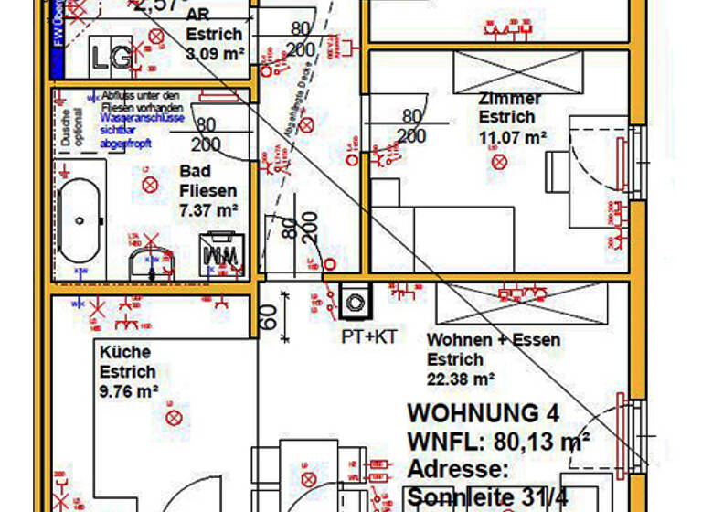 Wohnung zur Miete 817 € 80,1 m² Sonnleite 31/4 Vitis 3902