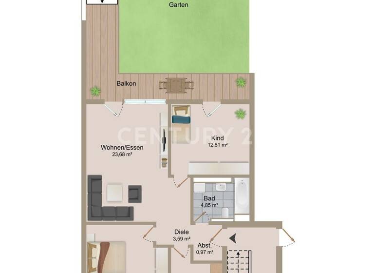 Wohnung zum Kauf 218.000 € 3 Zimmer 78,5 m² 1. Geschoss Ziebigk Dessau 06846