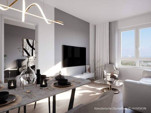 Wohnung zur Miete - Erstbezug 1.276 € 2 Zimmer 58,6 m² 9. Geschoss frei ab sofort Bonner Str. 168 Bayenthal Köln 50968