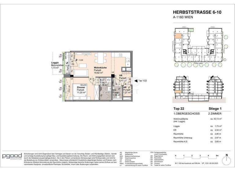 Wohnung zum Kauf 280.900 € 2 Zimmer 41,4 m² frei ab 01.09.2028 Wien 1160