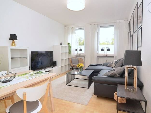 Wohnung zur Miete auf Zeit 1.095 € 2 Zimmer 42 m² frei ab sofort Gärten h d Veste Nürnberg 90408