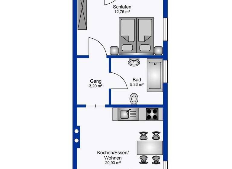Studio zum Kauf 180.000 € 1 Zimmer 42,2 m² EG frei ab 01.09.2026 Dorfstraße 53, Top 2 Arzl im Pitztal 6471