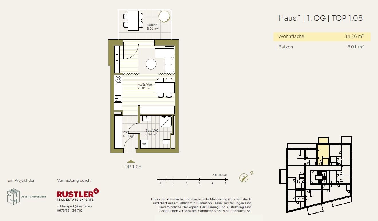 Wohnung zur Miete 343 € 1 Zimmer 34,3 m²<br/>Wohnfläche 01.09.2025<br/>Verfügbarkeit Straßgang Graz 8054