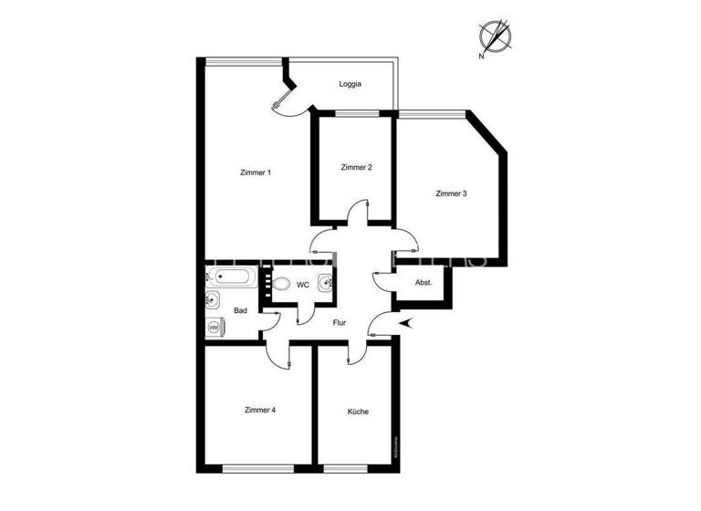 Wohnung zum Kauf 599.000 € 4 Zimmer 88,3 m² 1. Geschoss Juliusstraße 19 Sternschanze Hamburg 22769