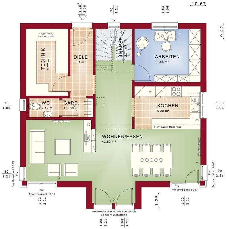 Haus zum Kauf 579.422 € 6 Zimmer 159 m²<br/>Wohnfläche 619 m²<br/>Grundstück Ahaus Ahaus 48683