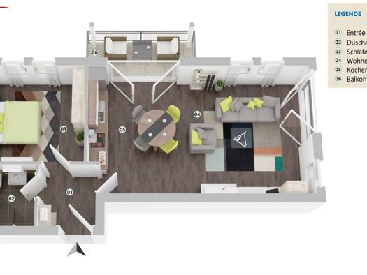 Wohnung zum Kauf - Erstbezug 253.000 € 2 Zimmer 57,2 m² 4. Geschoss Fürstenwalde 15517