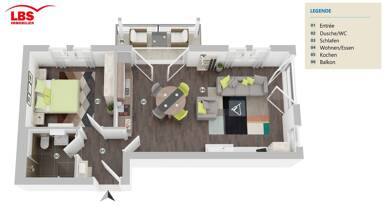 Wohnung zum Kauf 253.000 € 2 Zimmer 57,2 m² 4. Geschoss Fürstenwalde Fürstenwalde 15517