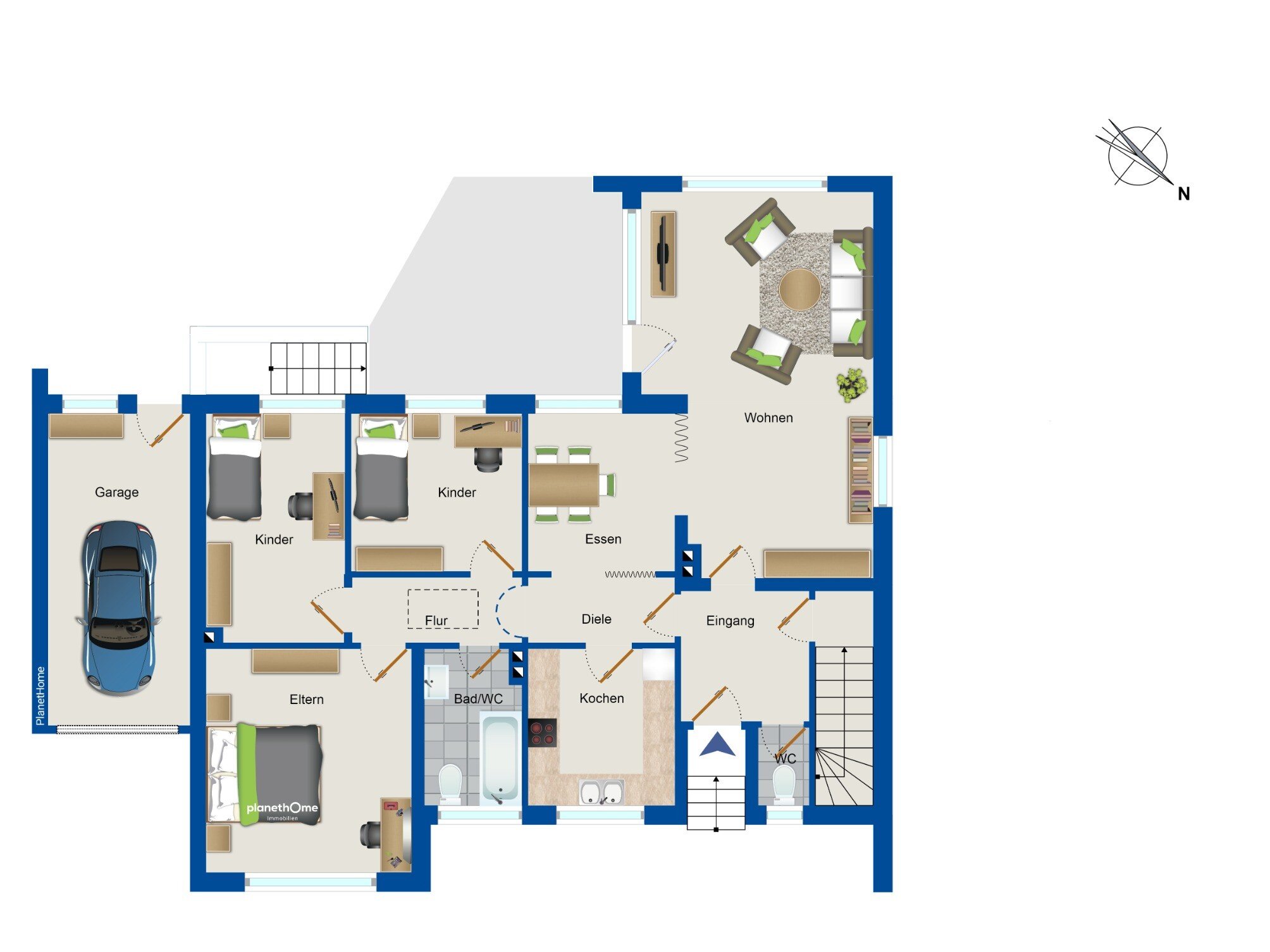 Einfamilienhaus zum Kauf 379.000 € 5 Zimmer 105 m²<br/>Wohnfläche 1.018 m²<br/>Grundstück Niederzier Niederzier 52382