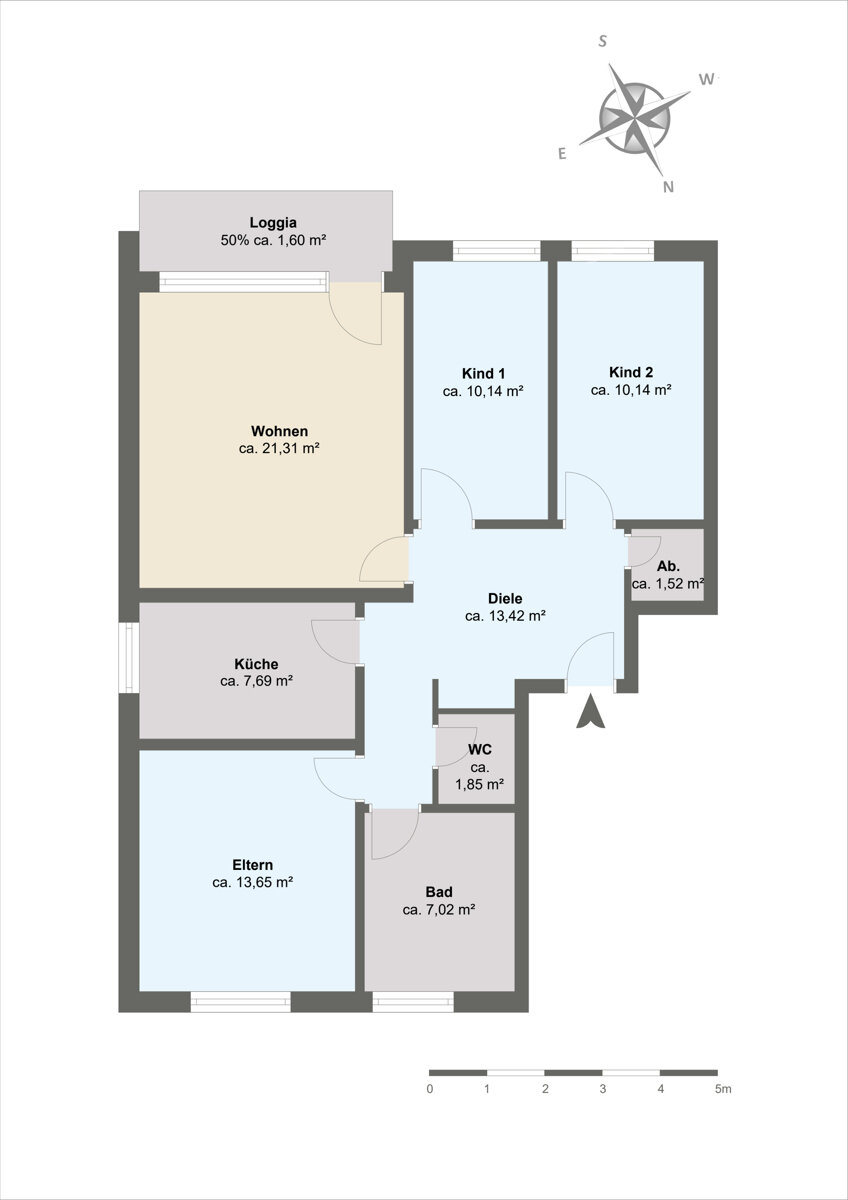 Wohnung zum Kauf 176.000 € 4 Zimmer 90 m²<br/>Wohnfläche 1.<br/>Geschoss Halle Halle/Westf. 33790