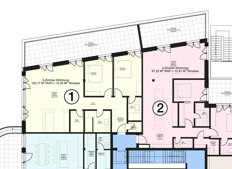 Penthouse zur Miete 2.440 € 3 Zimmer 113,5 m²<br/>Wohnfläche Überlingen Überlingen 88662