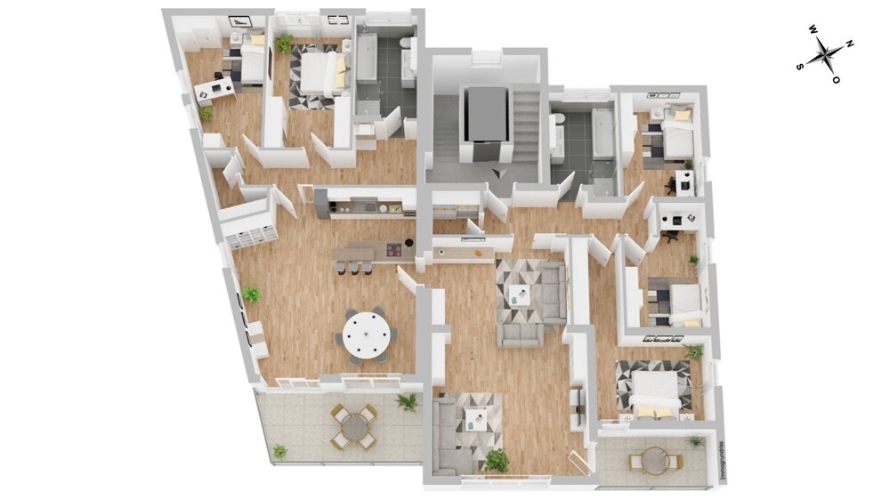 Wohnung zum Kauf provisionsfrei 7 Zimmer 212,8 m²<br/>Wohnfläche 1.<br/>Geschoss Weiherhof Zirndorf 90513